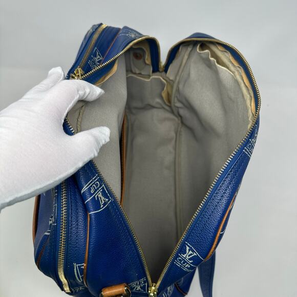Louis Vuitton LV Cup Blue Monogram Sail Sac Cowes Messenger Bag - Picture 10 of 16